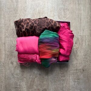 PINK PONY CLUB PLUS SIZE VIBES SIZE 3X BUNDLE | Cheetah Pink Fringe Curve